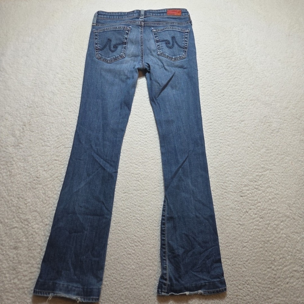 AG Adriano Goldschmied Bootcut Low Rise The Angel Jeans Size 26R Medium Wash - Picture 5 of 7